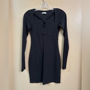 Hollister - Black Cross-Neck Knit Dress.